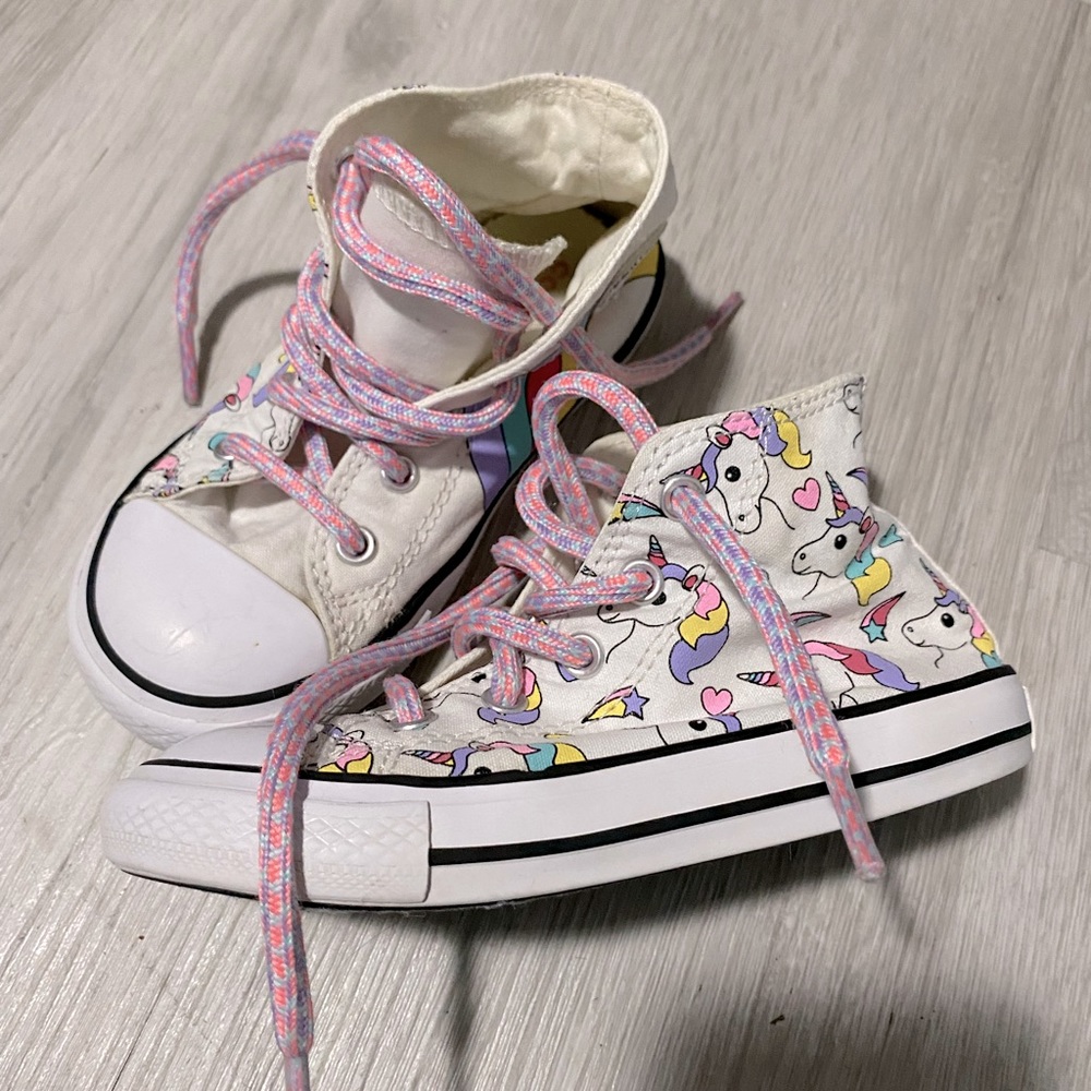 9c girls unicorn converse